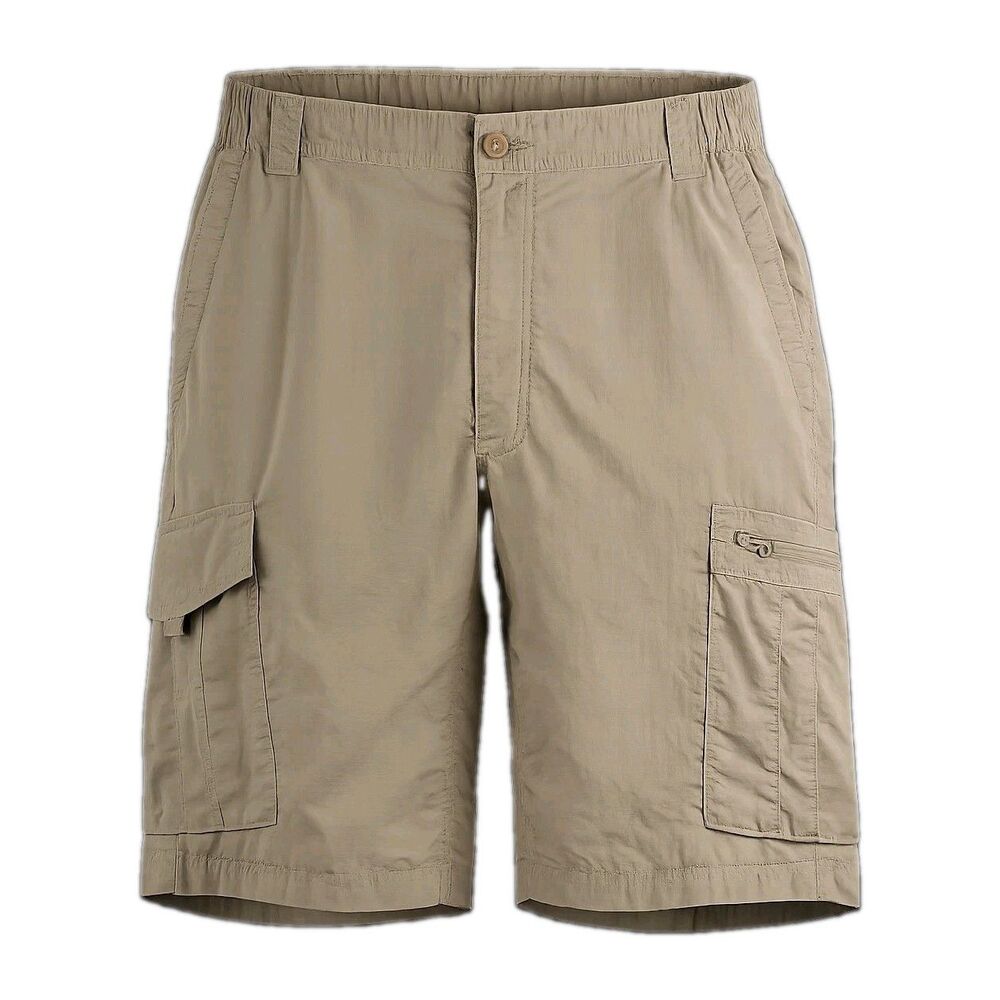 Field & Stream Men's Cargo Shorts Tan Nylon Hiking Fishing Camping Outdoor Sz L